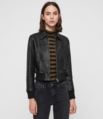 Pascao Leather Bomber Jacket