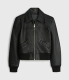 Pascao Leather Bomber Jacket